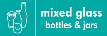 mixed glass bottles and jars